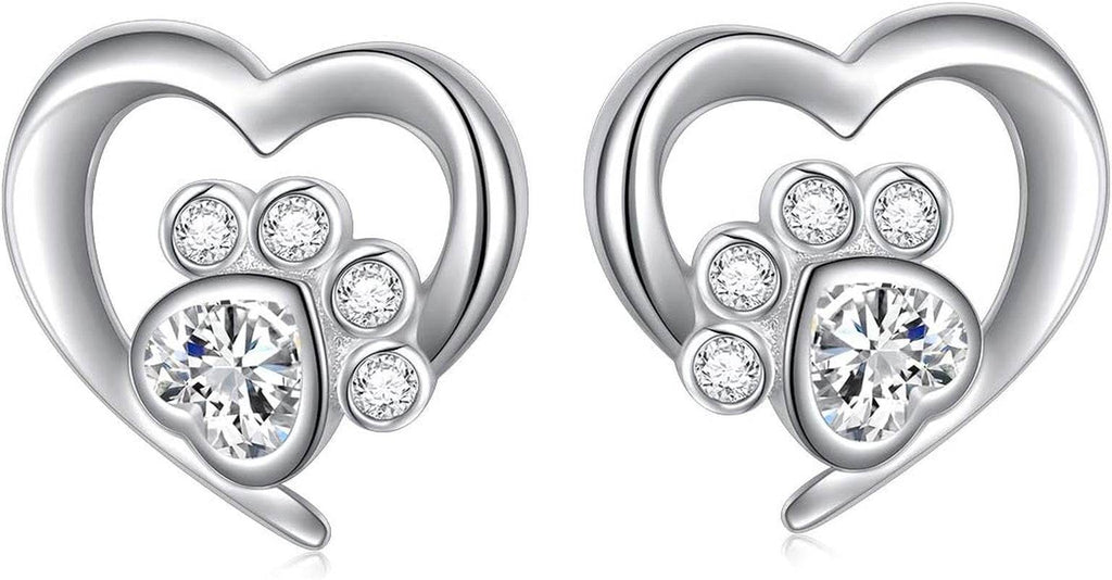 Always in My Heart Paw Print Necklace – Pet Memorial Gift