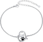 Always in My Heart Paw Print Necklace – Pet Memorial Gift
