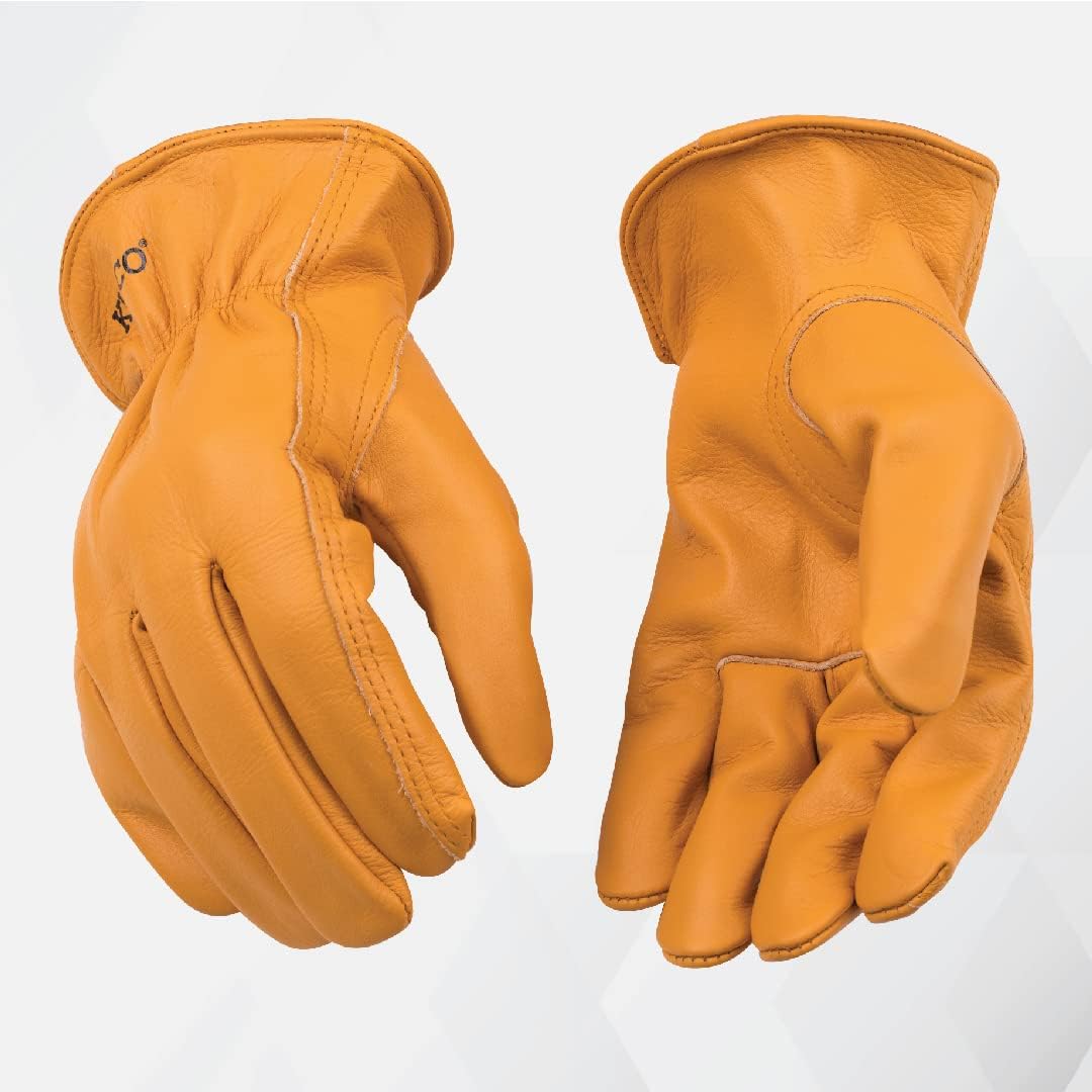 Kinco 81Hk Lined Grain Buffalo Leather Ranch and Work Glove, X-Large