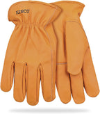 Kinco 81Hk Lined Grain Buffalo Leather Ranch and Work Glove, X-Large