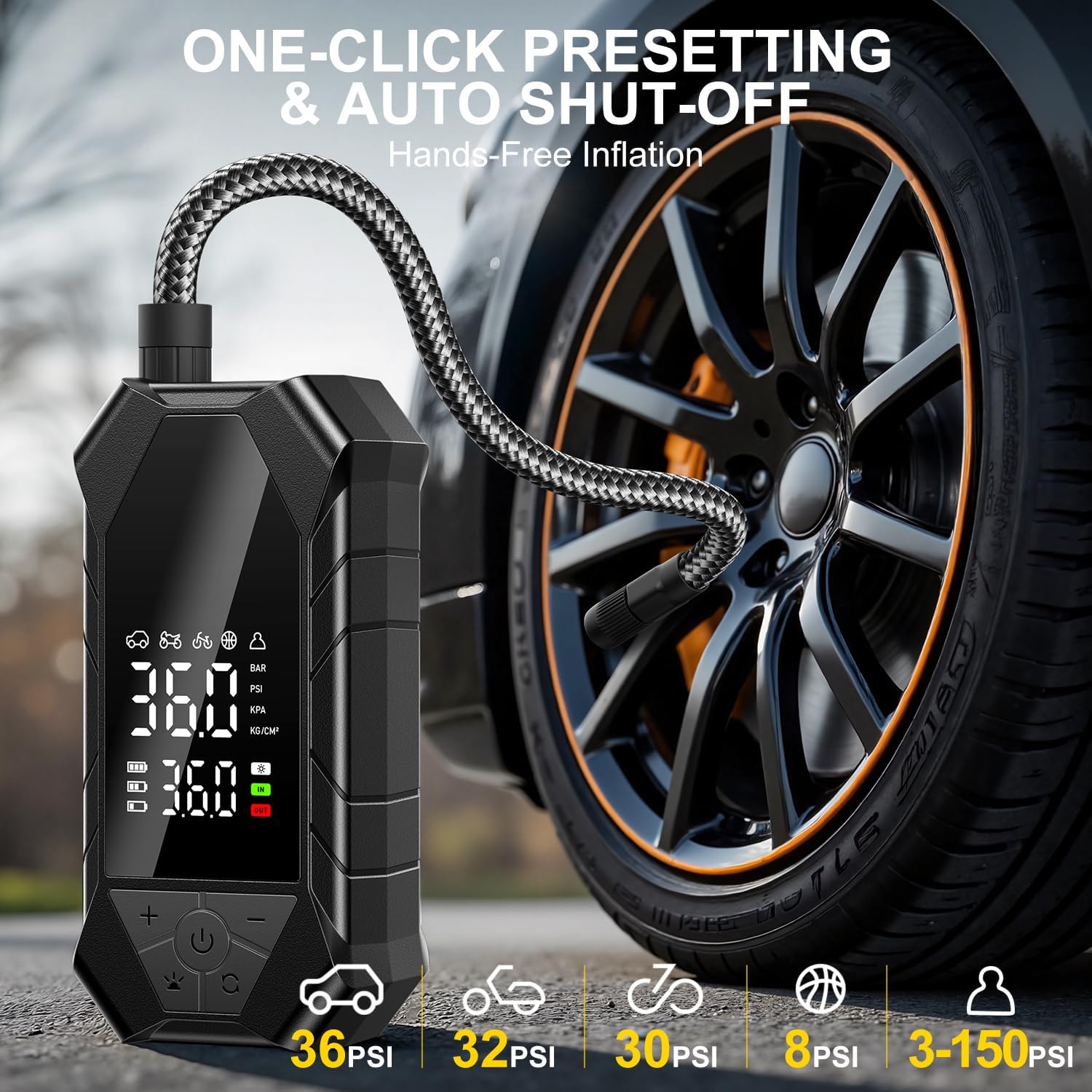Tire Inflator Portable Air Compressor
