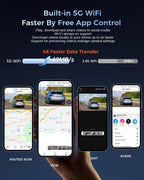 4k Dash Cam Front and Rear