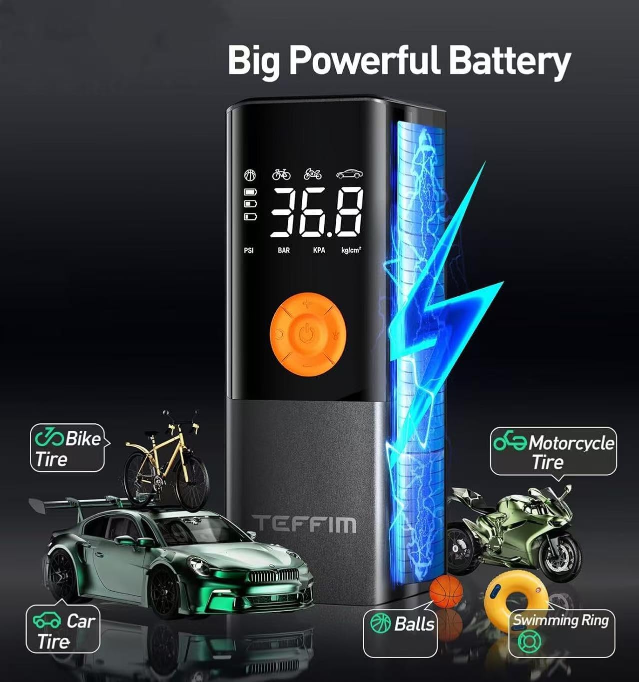 Tire Inflator Portable Air Compressor