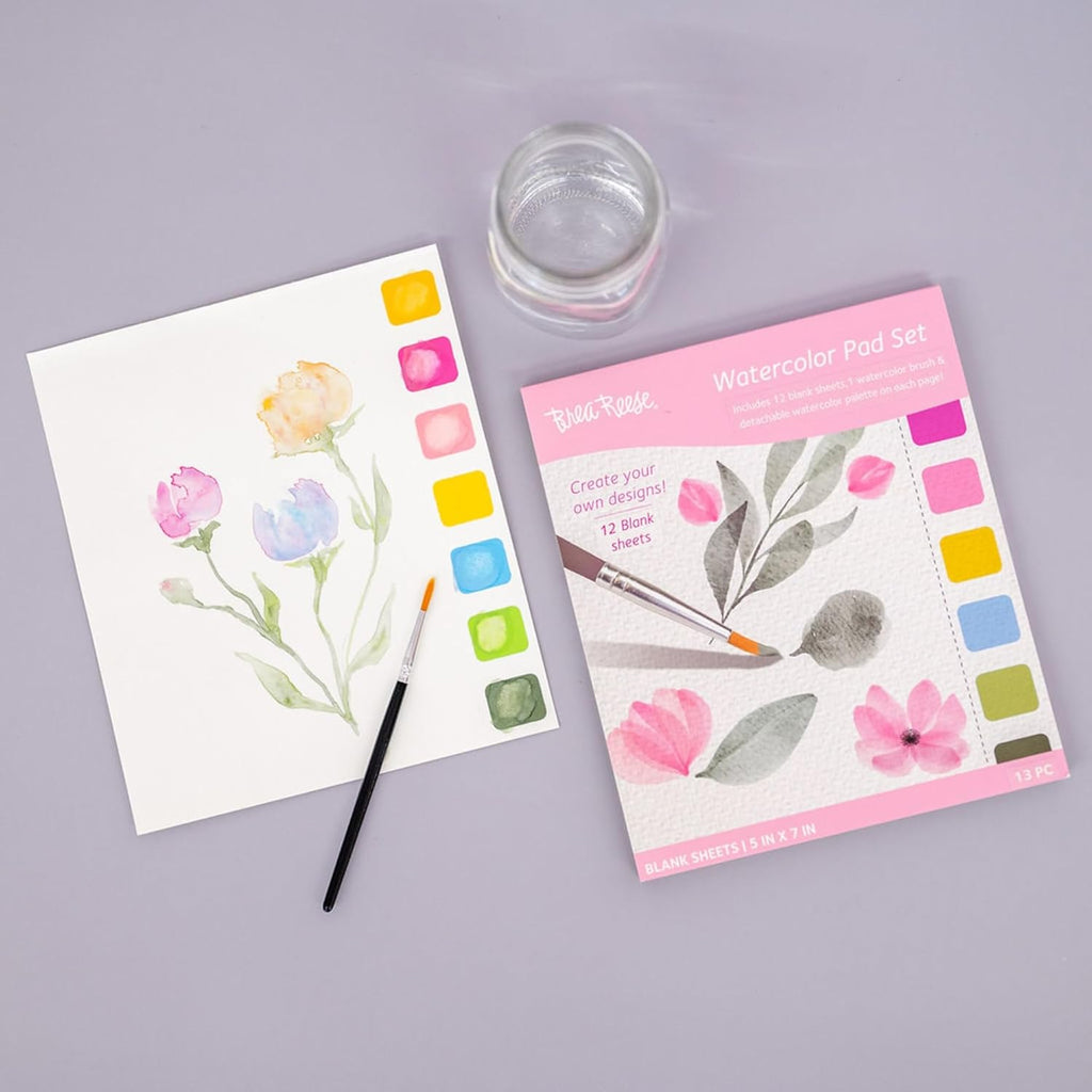Brea Reese Blank Watercolor Pad Set, Classic Colors