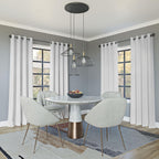 Sun Zero Nordic Theater Grade Extreme 100% Blackout Grommet Curtain Single Panel, 52" x 95", Pearl