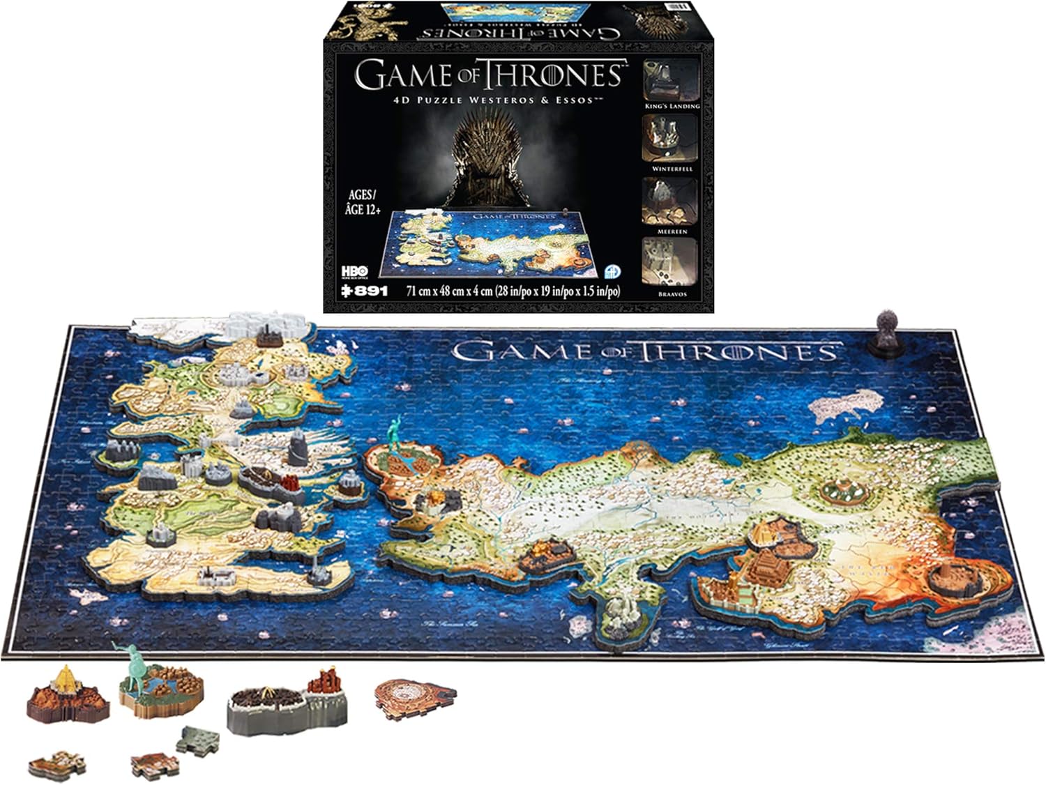 4D Cityscape Game of Thrones (GOT) HBO 3D Westeros & Essos Puzzle