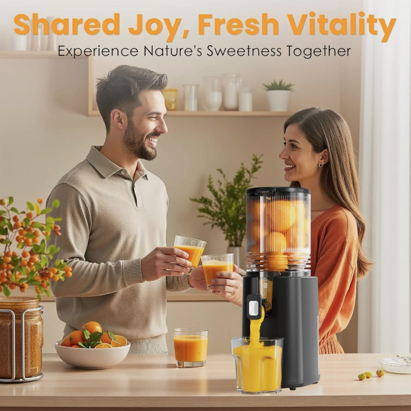 Cold Press Juicer, 5.5inch Wide Feed Chute Juicer Machine