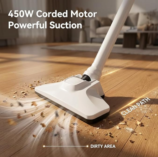 Corded Stick Vacuum Cleaner, 2-in-1