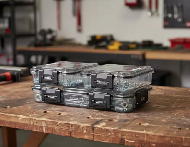 12 in. 9-Compartment Customizable Modular Waterproof Small Storage Organizer