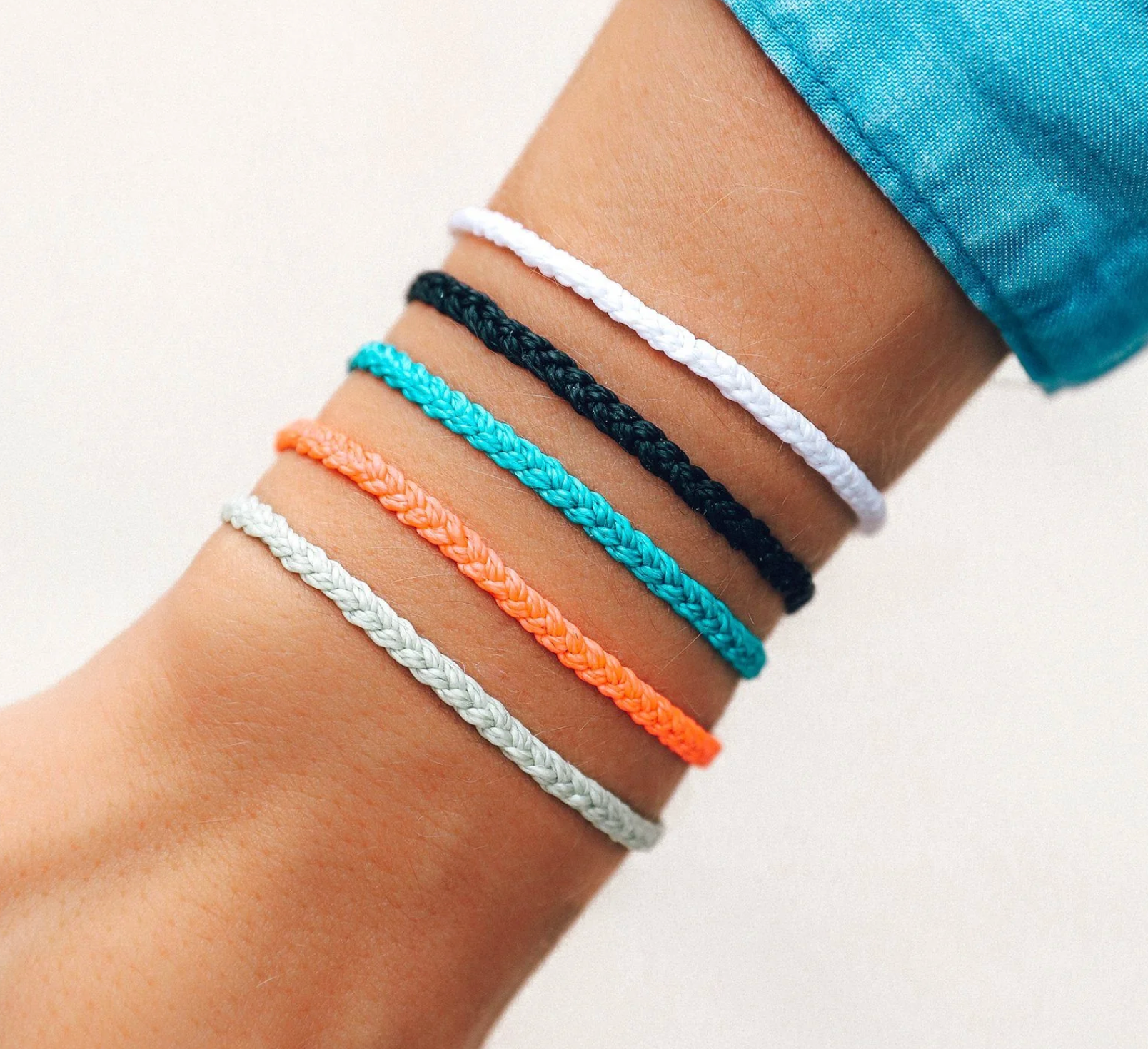 Pura Vida Solid Mini Braided Bracelet