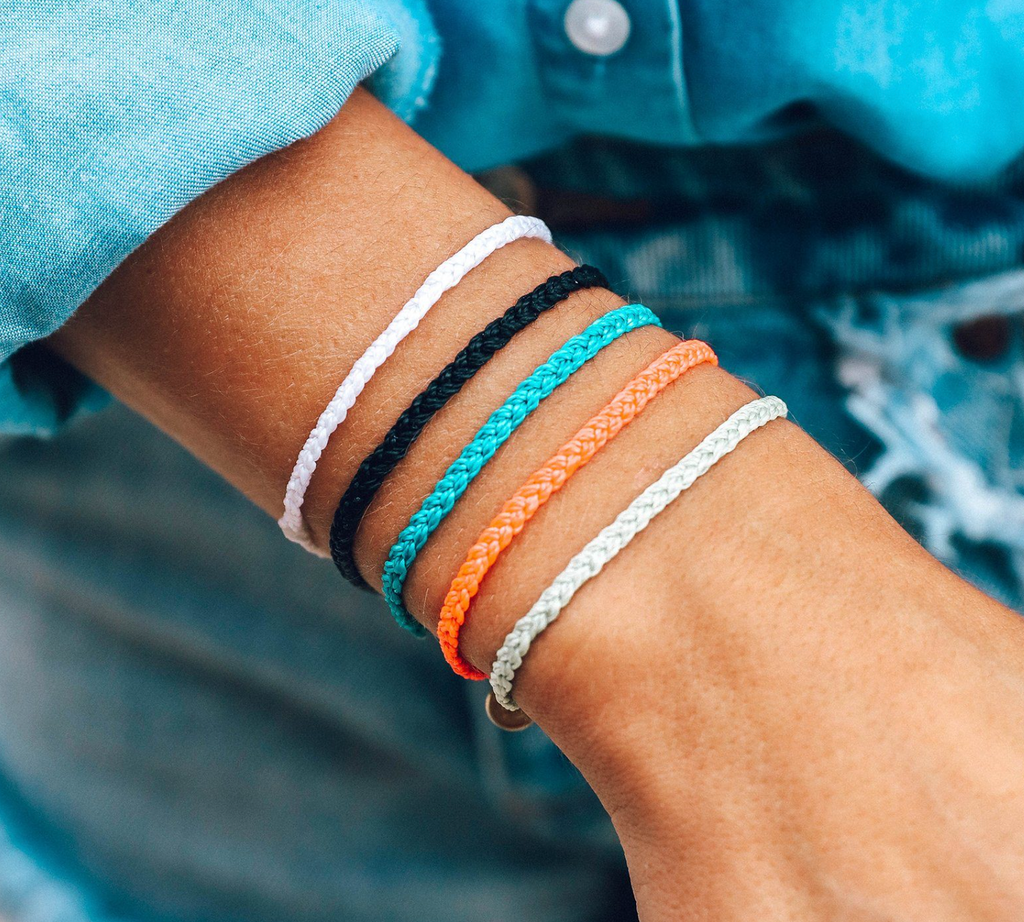 Pura Vida Solid Mini Braided Bracelet