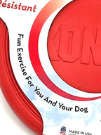 KONG Flexible Flyer SMALL Durable Rubber Frisbee Dog Fetch Toy 7.5"