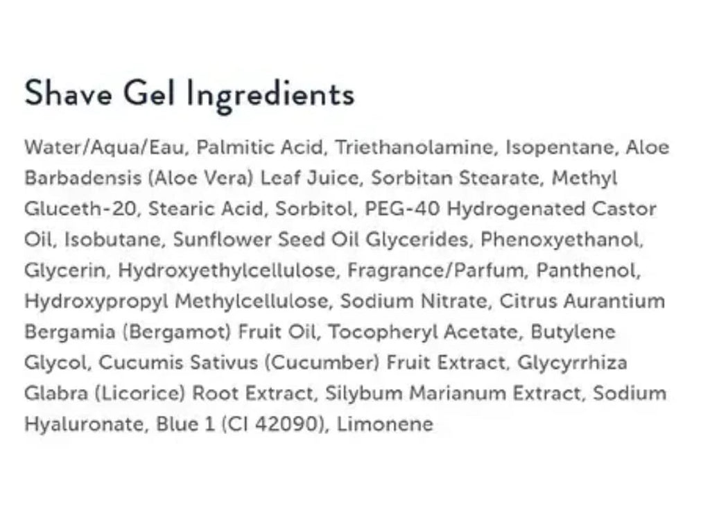 Harry's Shave Gel With Aloe, Travel Size 2 PACK Each 2 Oz