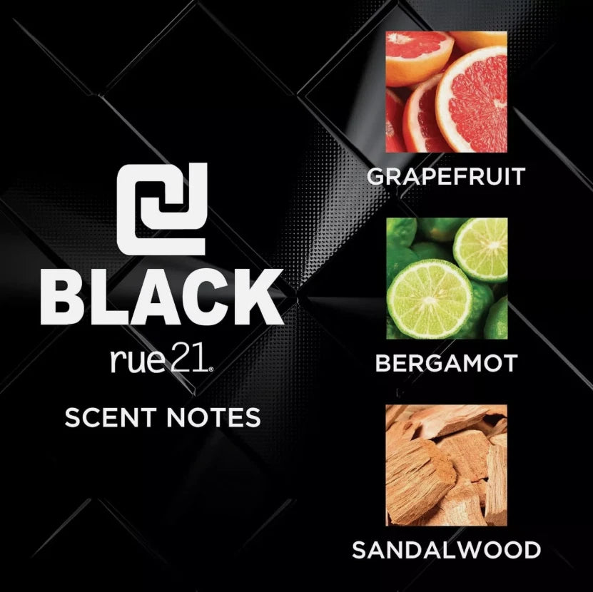 Rue 21 CJ Black Cologne Spray 1.7 fl oz / 50 ml