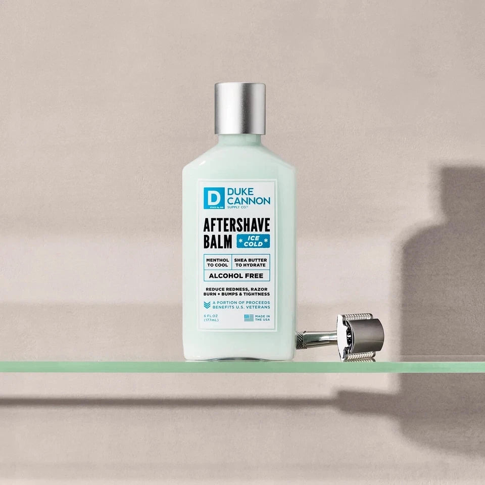 Duke Cannon Supply Co Cooling After Shave Balm 6 oz Alcohol Free Ice Cold Shea