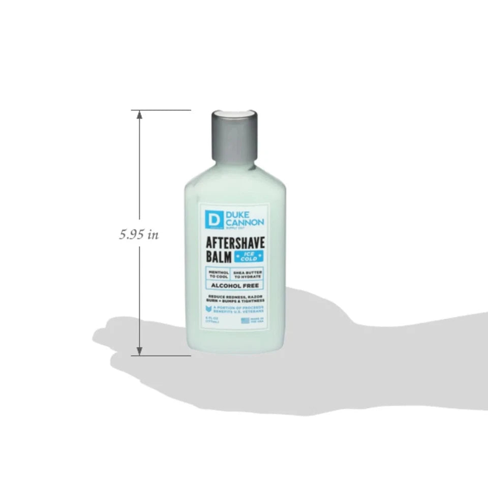 Duke Cannon Supply Co Cooling After Shave Balm 6 oz Alcohol Free Ice Cold Shea